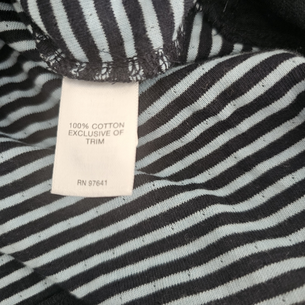 J.Jill Dress XL Mixed Media Shirttail  Striped Womens Blue Cotton - Picture 5 of 5